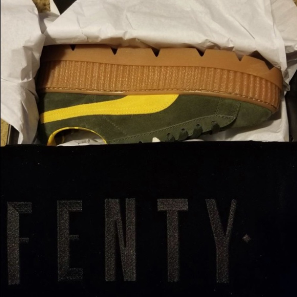 Puma x FENTY Platform Cleated Creeper Olive NIB - Picture 8 of 8